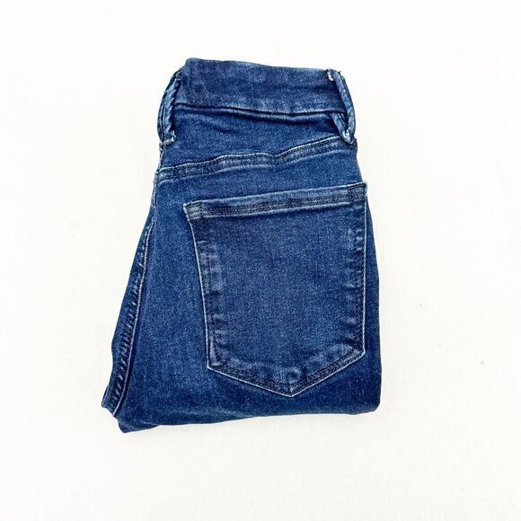 Good American Good Legs Dark Wash Denim Jeans GLCI478T Size 00-4 - Picture 1 of 8